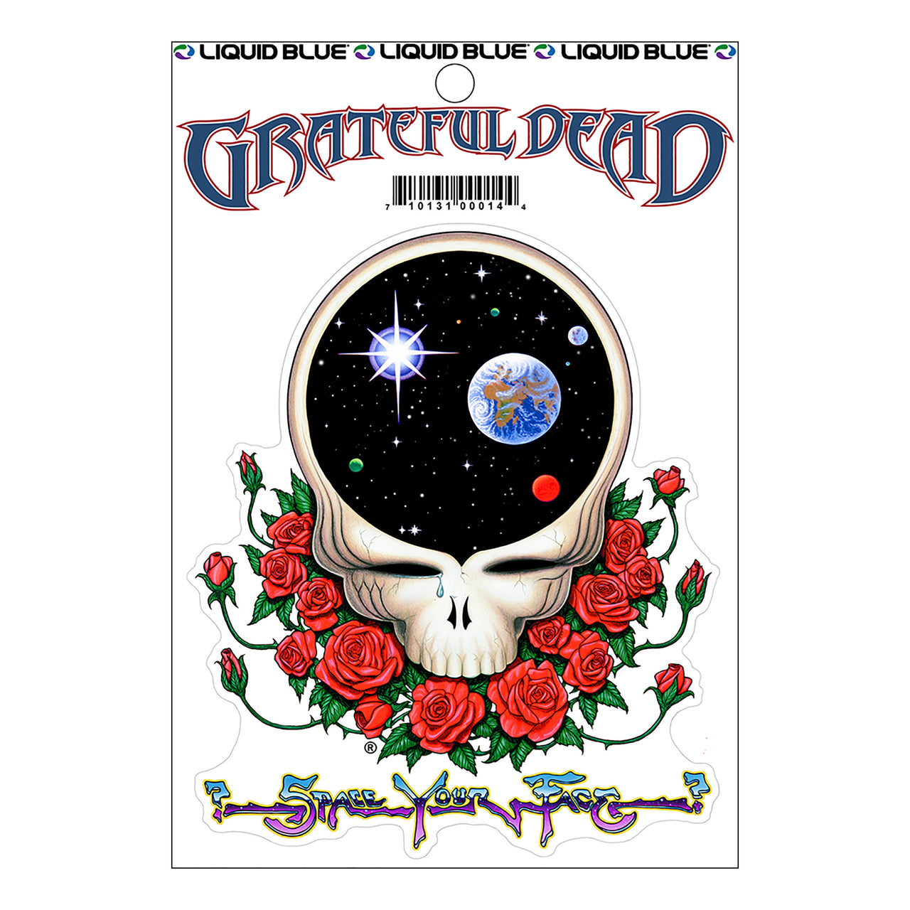 Space Your Face Sticker