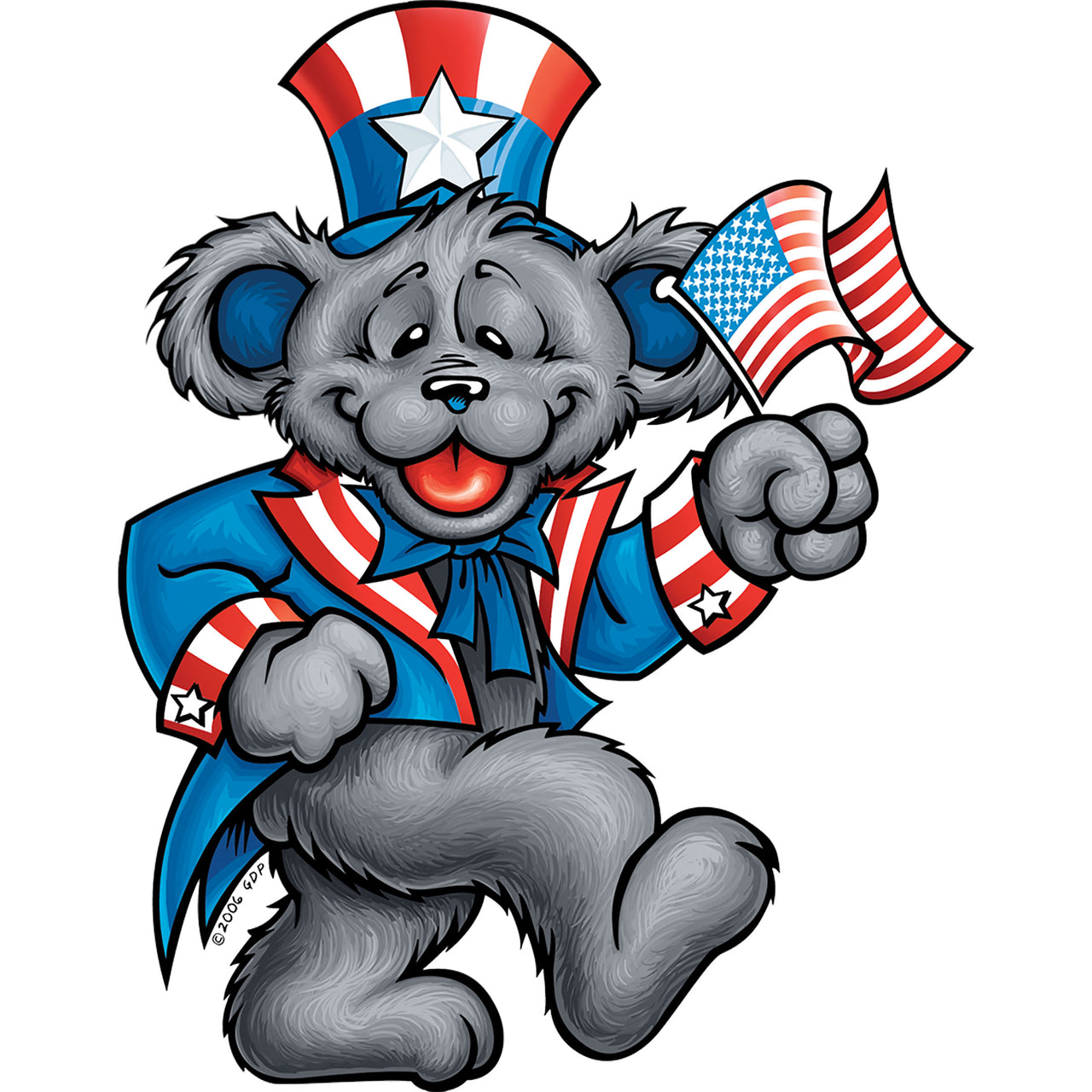 Patriot Bear Sticker