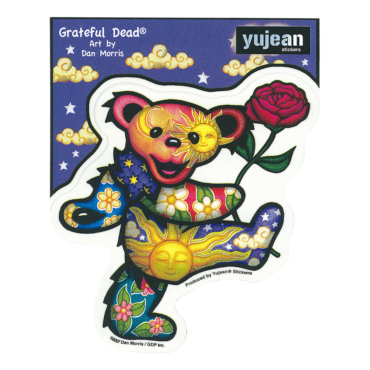 Rose Bear Sticker