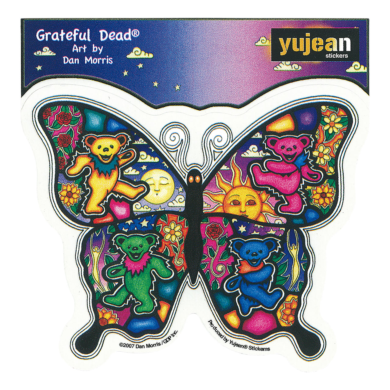 Psychedelic Butterfly Sticker