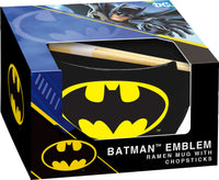 Thumbnail for DC Comics Batman Emblem Ramen Mug & Chopsticks Set (24oz) – 4 PC PPK