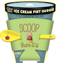 Thumbnail for Scoop There It Is Ice Cream Pint Huggie Cooler & Spoon (With Card) – 6 PC PPK