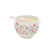 Thumbnail for Geometric Florals Ramen Mug & Chopsticks Set (21oz) – 4 PC PPK