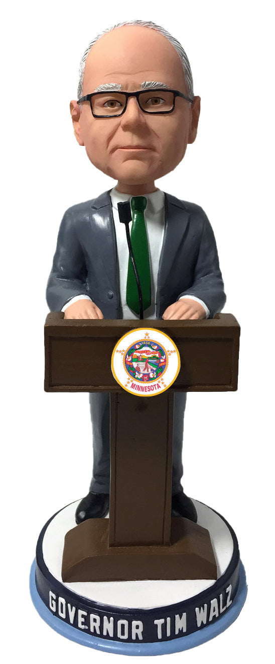 Governor Tim Walz Minnesota Standing at podium Bobblehead