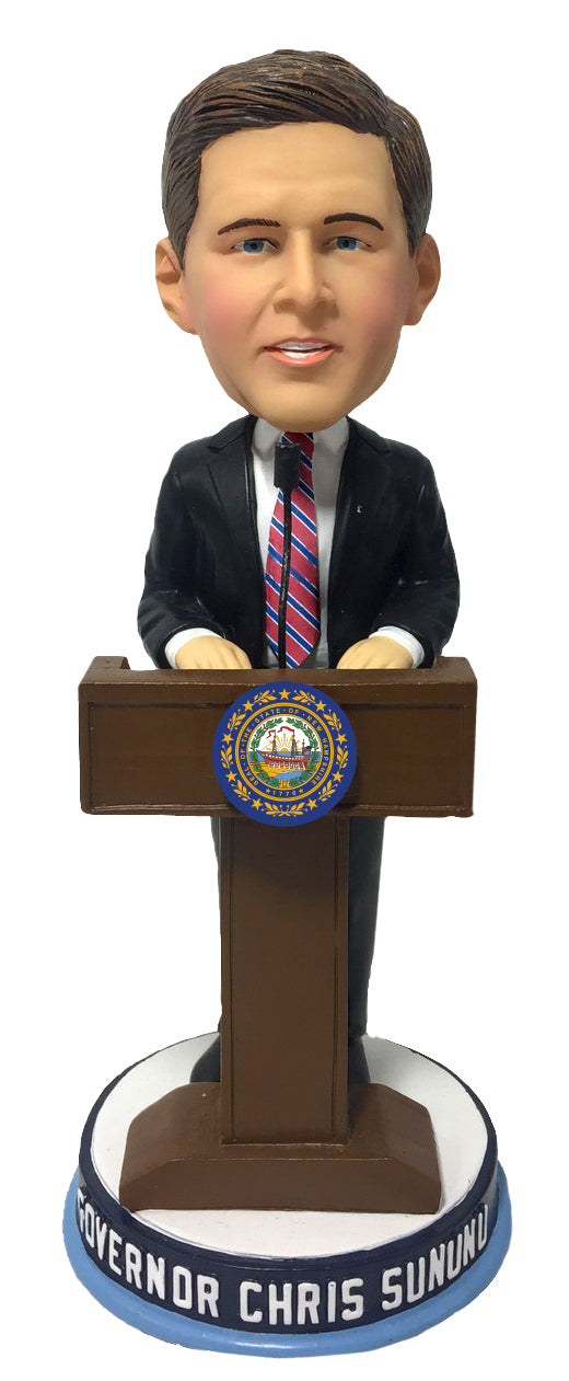 Governor Chris Sununu New Hampshire Standing at podium Bobblehead