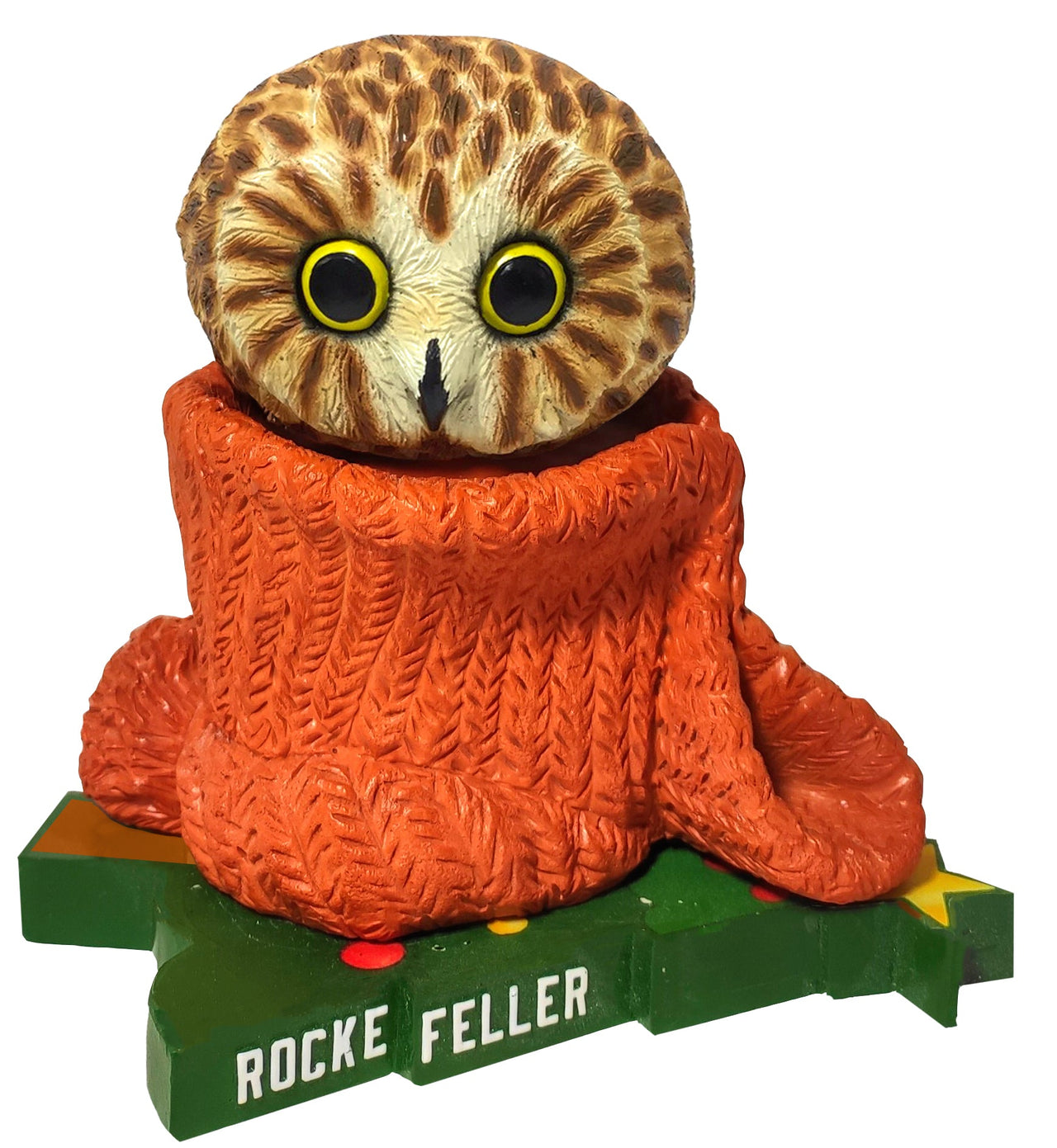 Rockefeller Owl Christmas Rockefeller Center Bobblehead