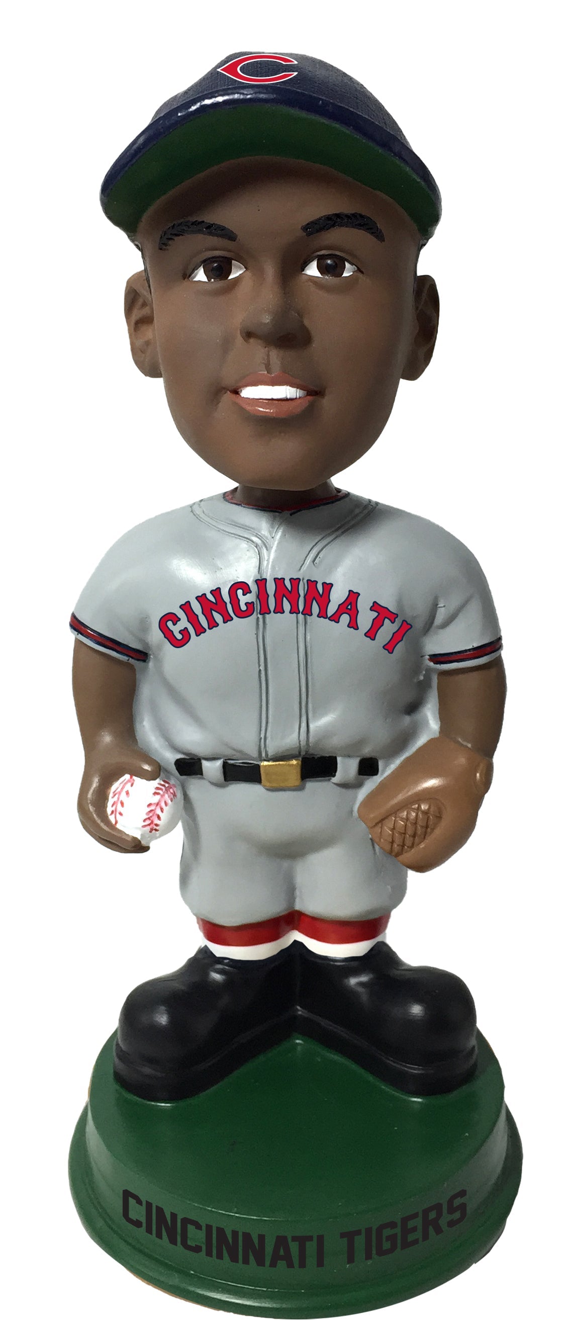 Negro Leagues Vintage Cincinnati Tigers Negro Leagues Vintage Green Base Bobblehead Negro Leagues