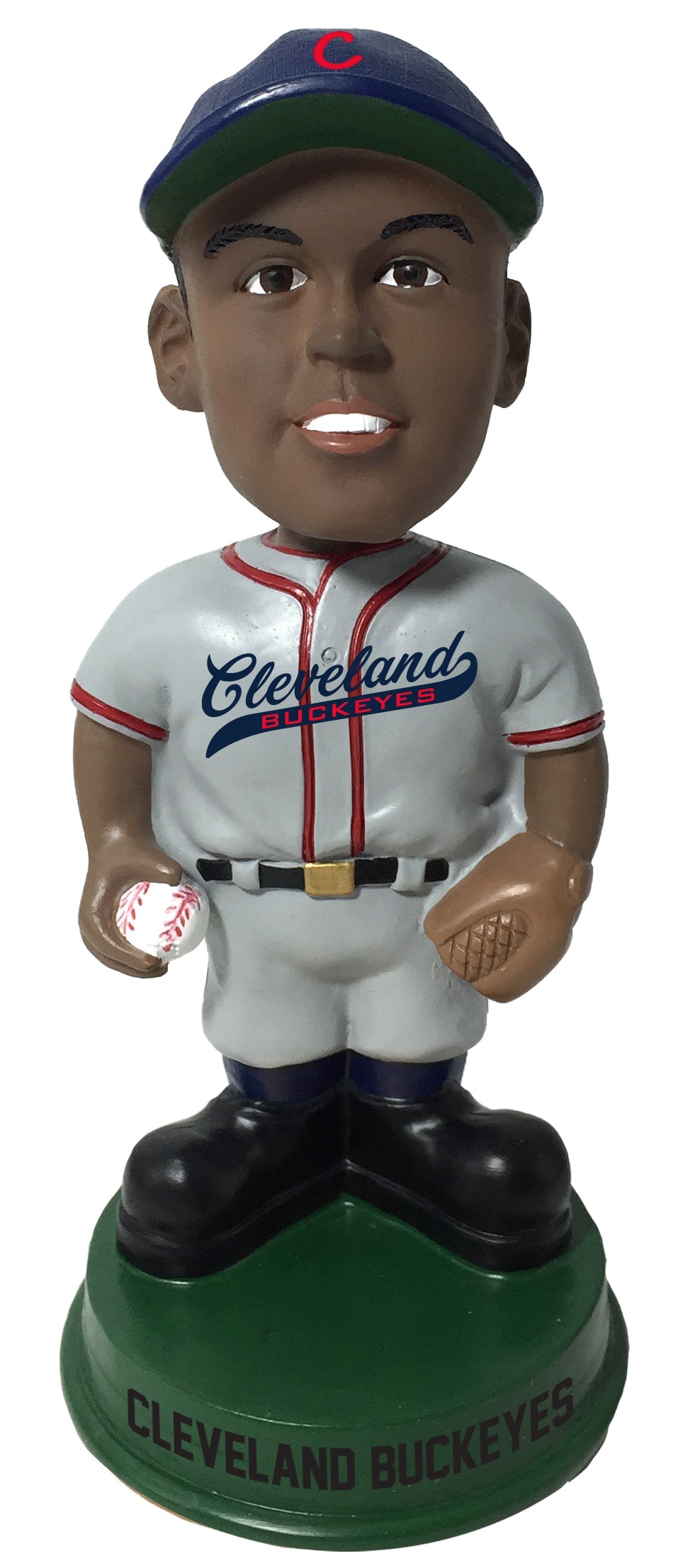 Negro Leagues Vintage Cleveland Buckeyes Negro Leagues Vintage Green Base Bobblehead Negro Leagues