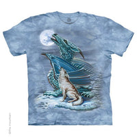 Thumbnail for Dragon Wolf Moon Tie Dye T-Shirt