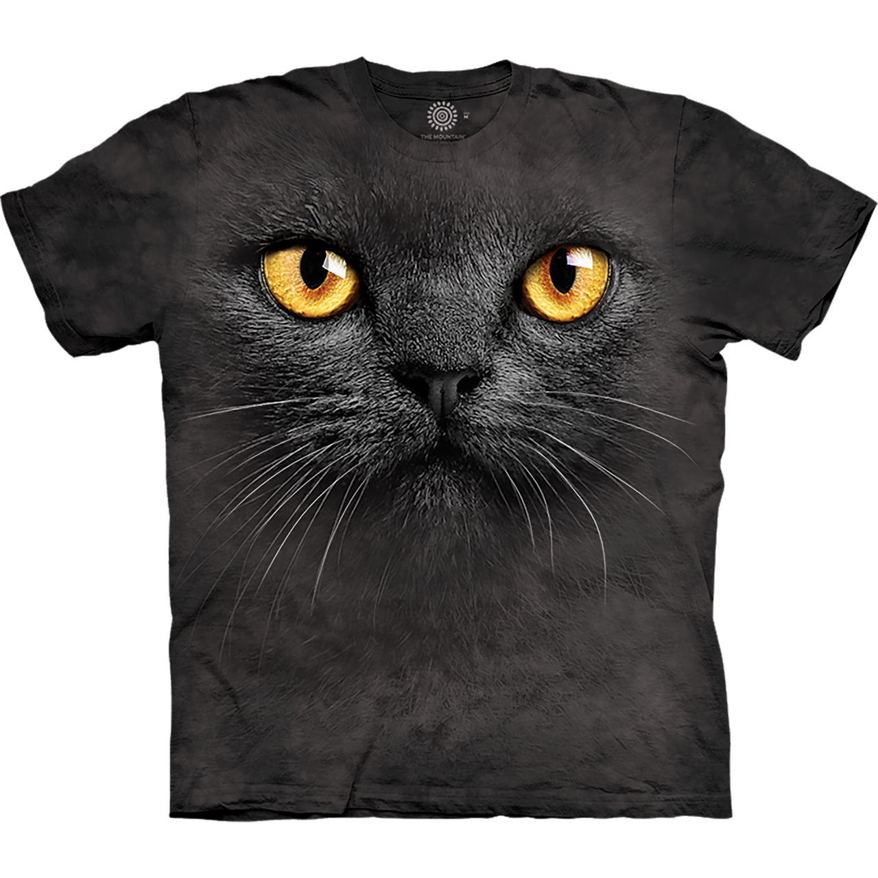 BIG FACE BLACK CAT T-SHIRT