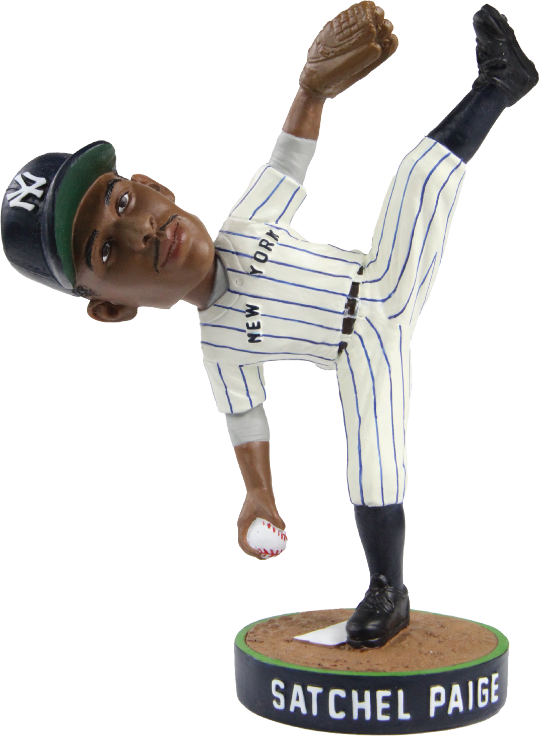 Satchel Paige New York Black Yankees Special Ticket Bobblehead Negro Leagues