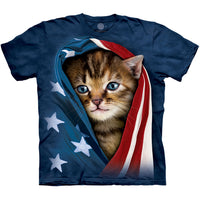 Thumbnail for PATRIOTIC KITTEN T-SHIRT