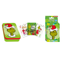 Thumbnail for Grinch Playing Cards (Embossed Tin Gift Box Packaging) (PDQ) – 12 PC PPK