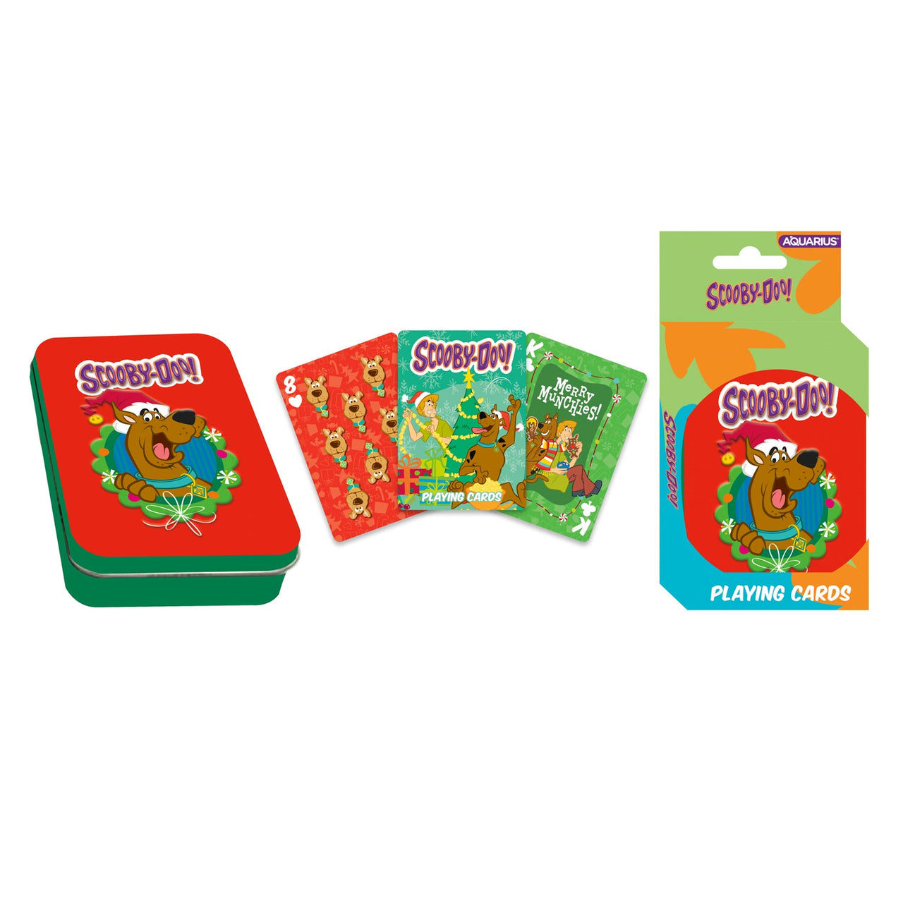 Scooby Doo Christmas Playing Cards (Embossed Tin Gift Box Packaging) (PDQ) – 12 PC PPK