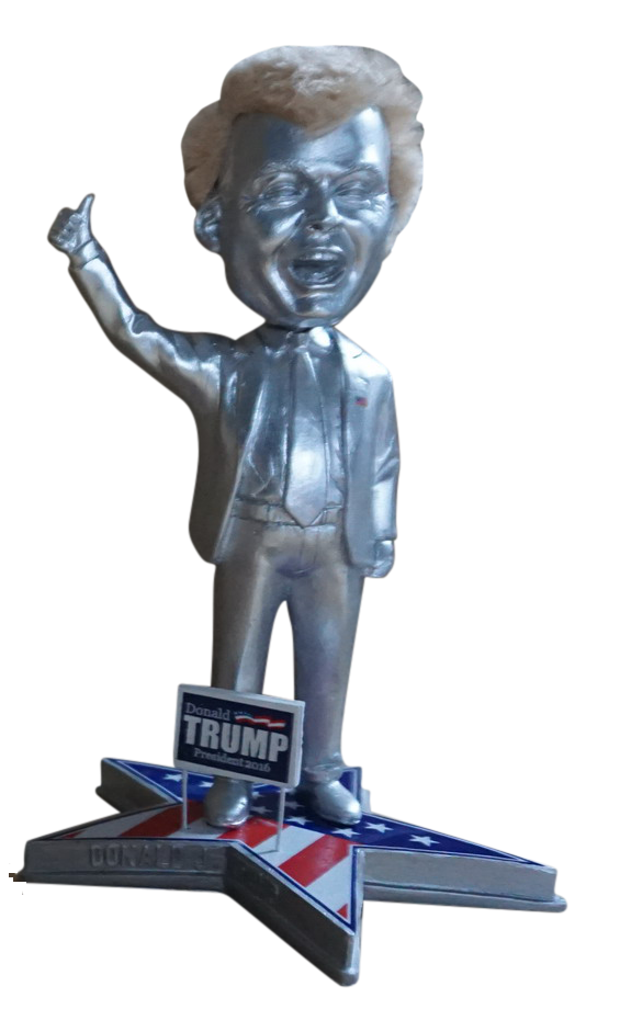 Donald Trump Presidential Silver Version Bobblehead