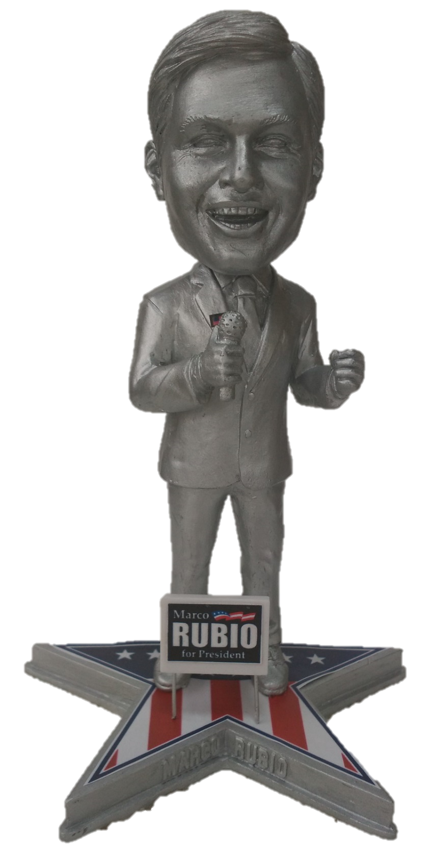 Marco Rubio Presidential Campaign 2016 Silver Version Bobblehead