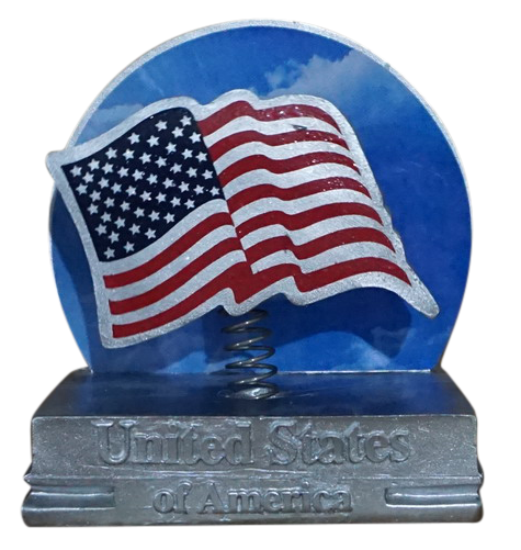 USA Flag Presidential Campaign 2016 Silver Version Bobblehead