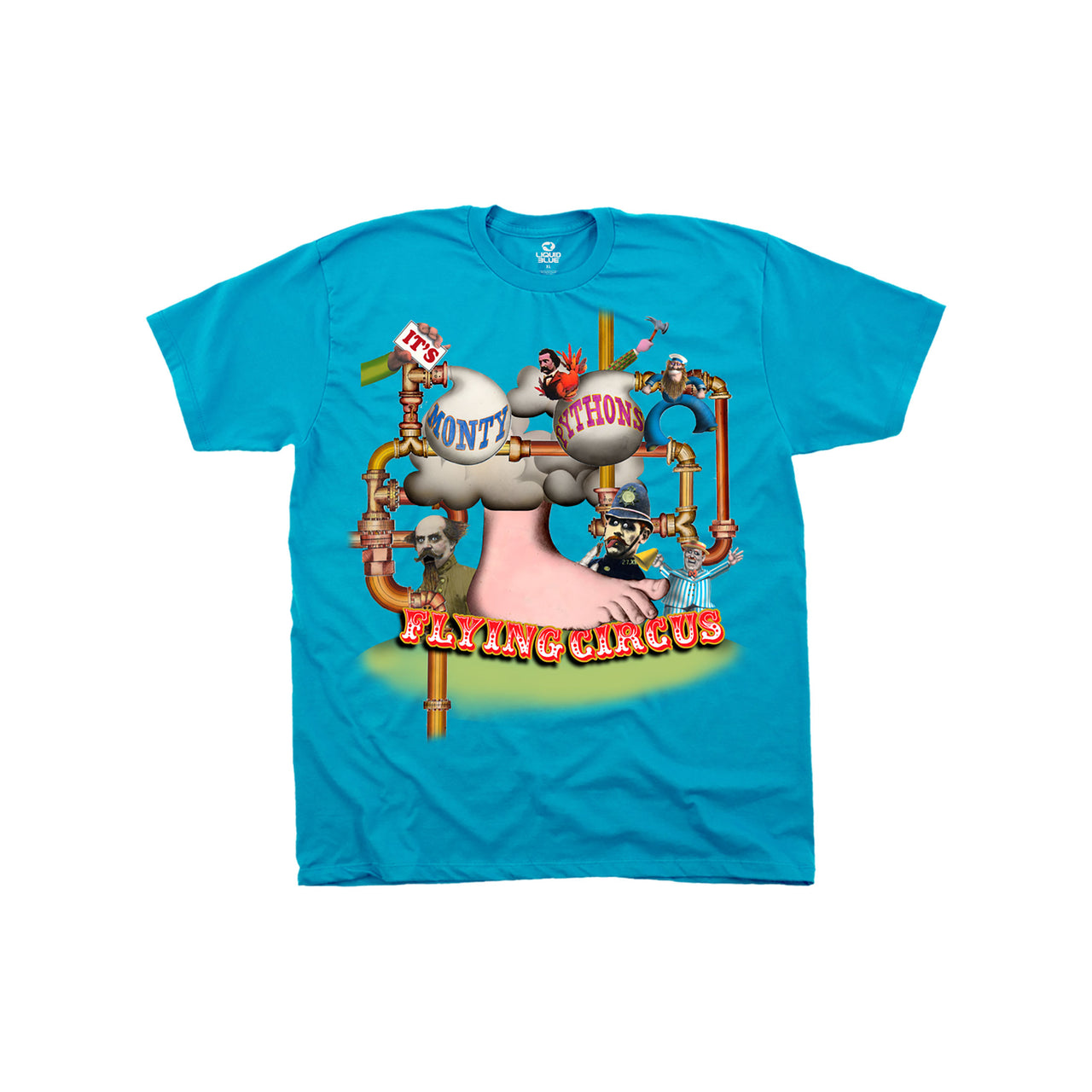 Flying Circus Foot Light Blue T-Shirt