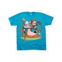 Thumbnail for Flying Circus Foot Light Blue T-Shirt