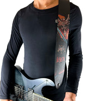 Thumbnail for SLAYER SHOW NO MERCY PRINTED LEATHER GUITAR STRAP
