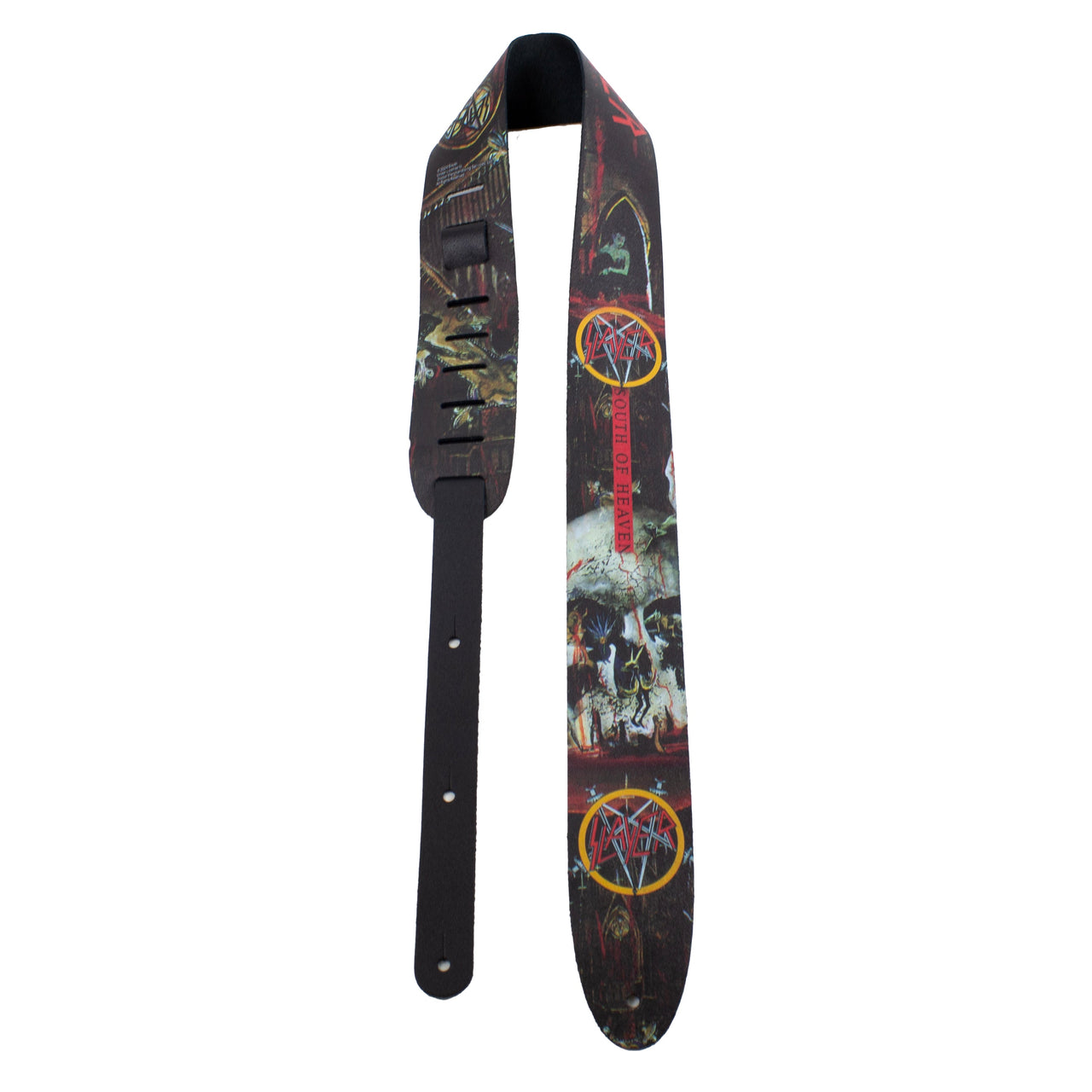 SLAYER SOUTH OF HEAVEN PRINTED LEATHER GUITAR STRAP