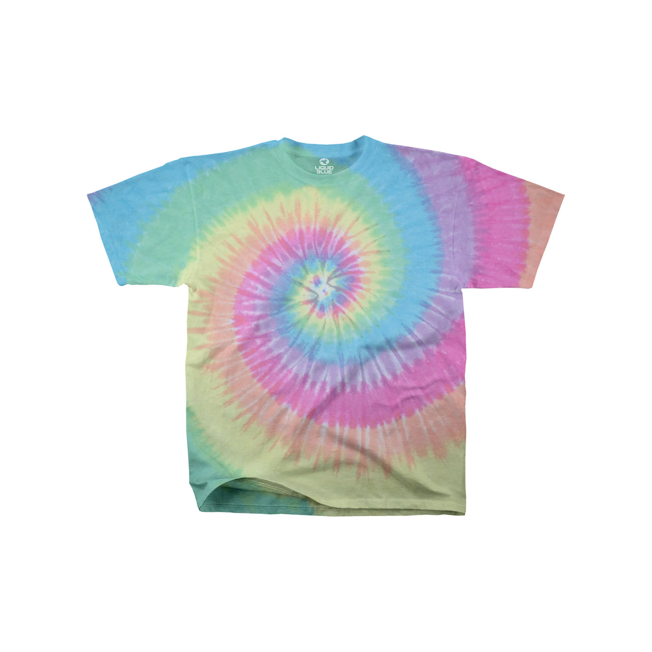 Pastel Spiral Unprinted Tie-Dye T-Shirt