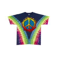 Thumbnail for Peace Amoeba Tie-Dye T-Shirt