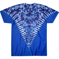 Thumbnail for Blue Krinkle V Unprinted Tie-Dye T-Shirt