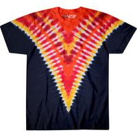 Thumbnail for Fiery V Unprinted Tie-Dye T-Shirt