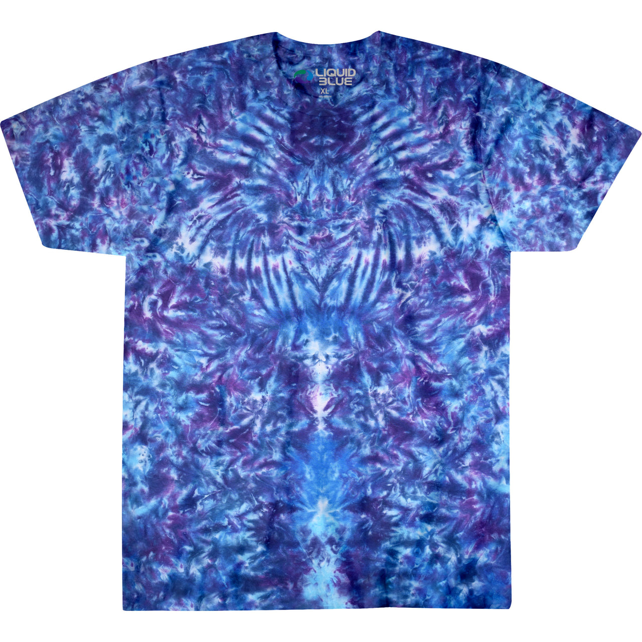 Crazy Blue Krinkle Unprinted Tie-Dye T-Shirt