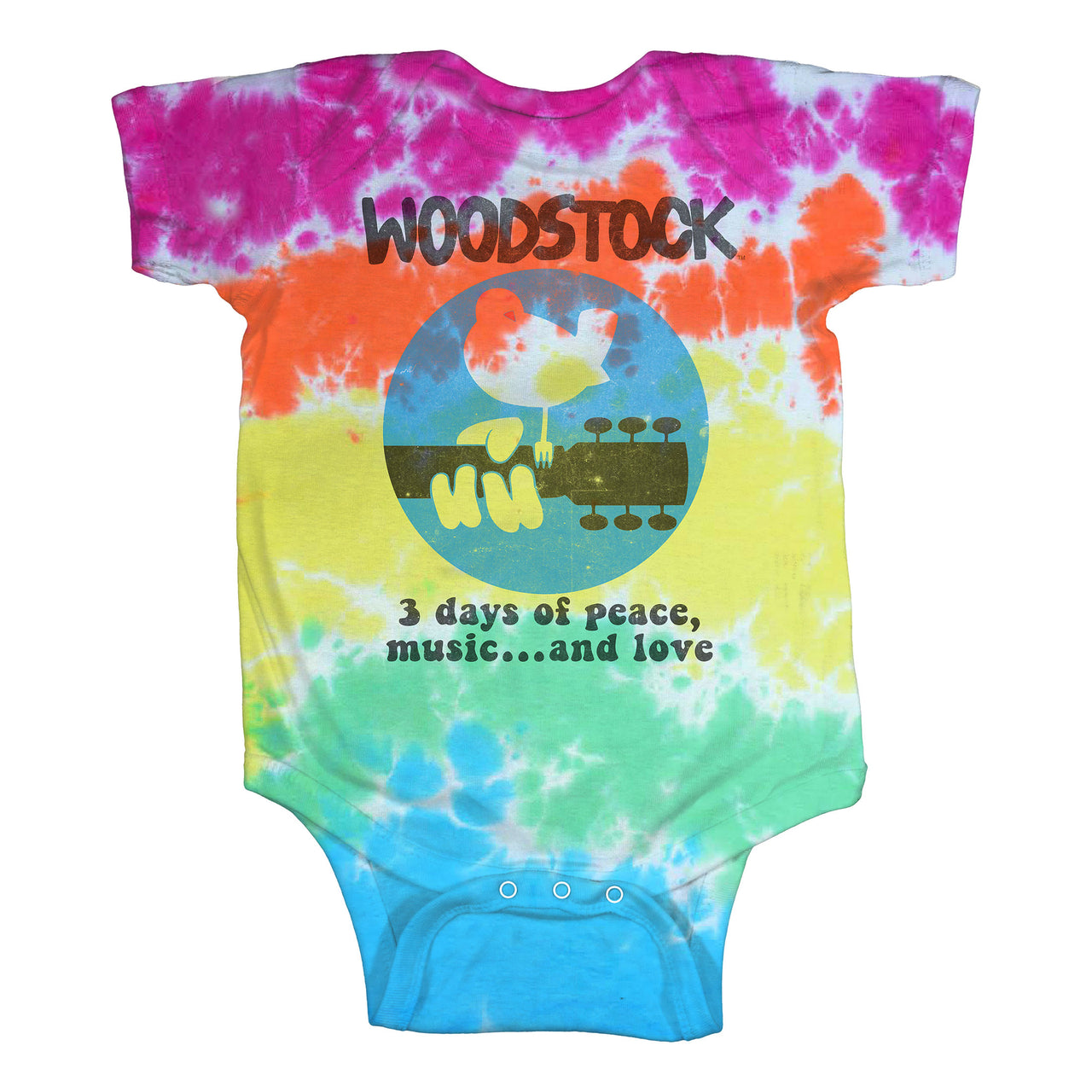 Woodstock Banded Tie-Dye Onesie