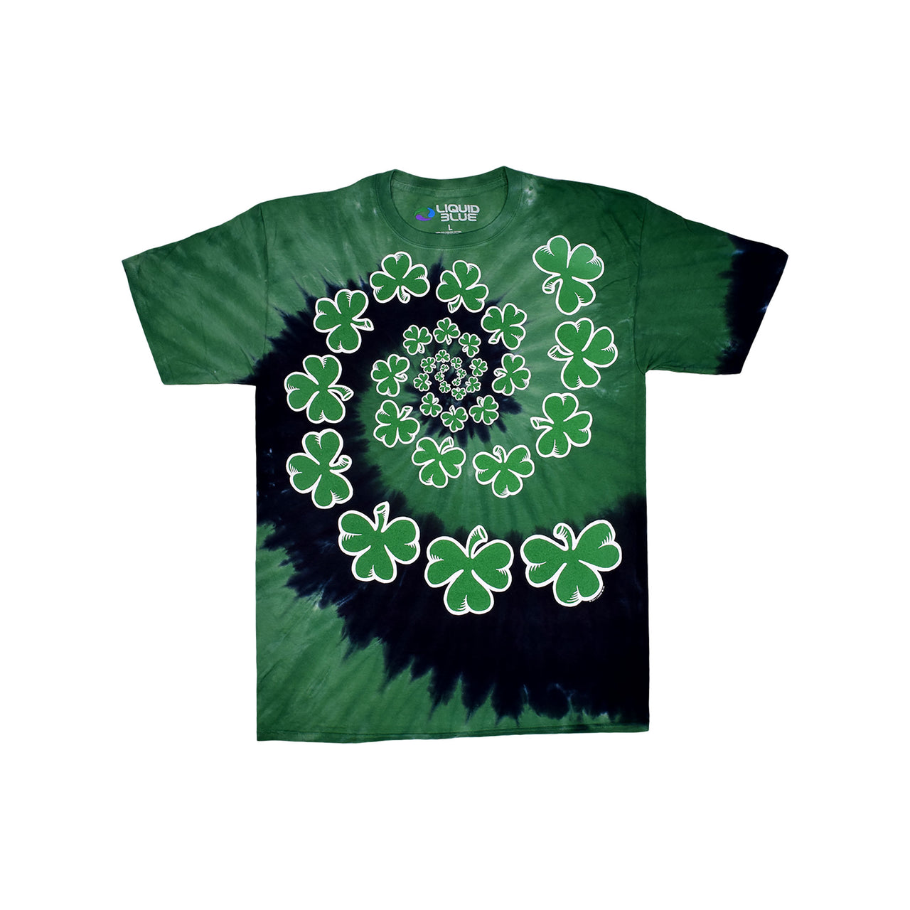 Shamrock Spiral Tie-Dye T-Shirt