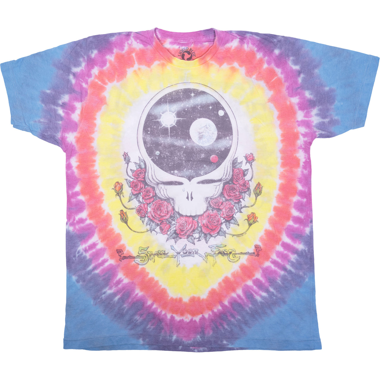 Vintage Space Your Face Poly-Cotton Tie-Dye T-Shirt