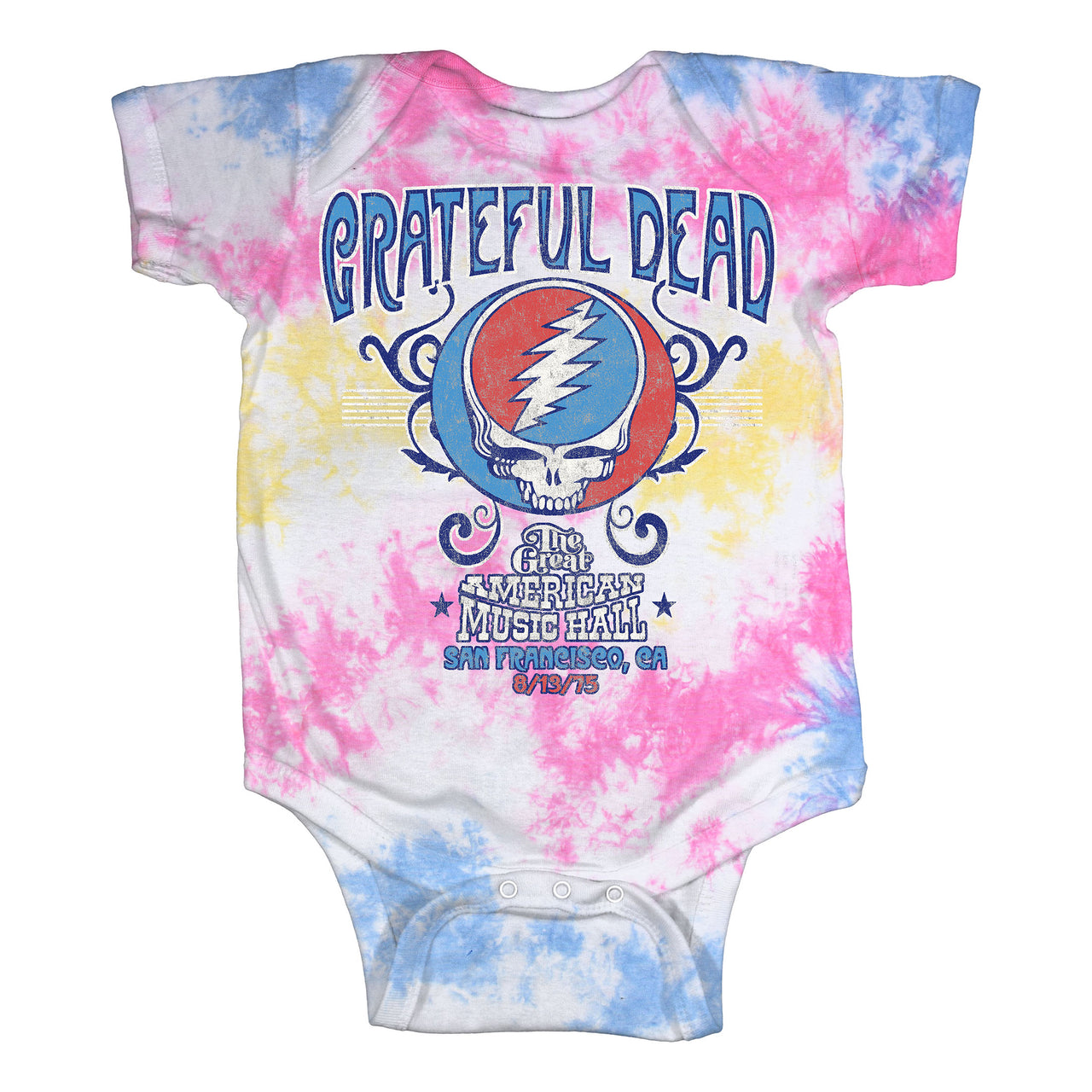 American Music Hall Spiral Tie-Dye Onesie