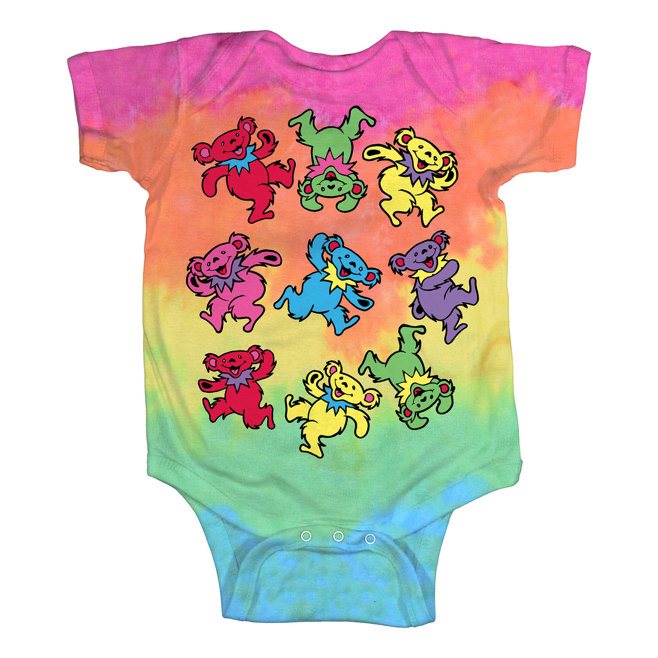 Spiral Bears Tie-Dye Onesie