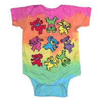 Thumbnail for Spiral Bears Tie-Dye Onesie