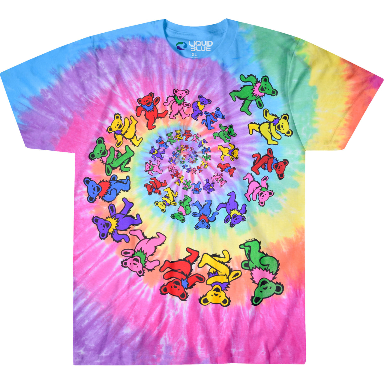 Spiral Bears Tie-Dye T-Shirt