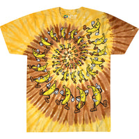 Thumbnail for Banana Spiral Tie-Dye T-Shirt