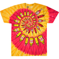 Thumbnail for Mustard & Ketchup Spiral Tie-Dye T-Shirt