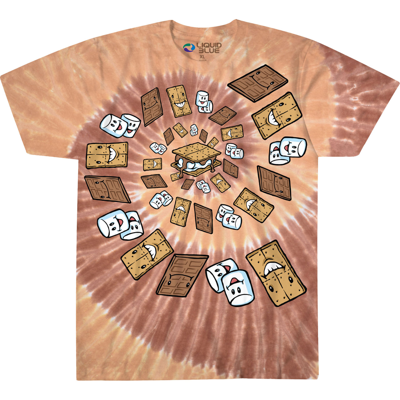 Smores Spiral Tie-Dye T-Shirt