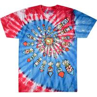 Thumbnail for Fireworks Spiral Tie-Dye T-Shirt