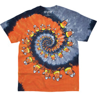 Thumbnail for Candy Corn Spiral Tie-Dye T-Shirt