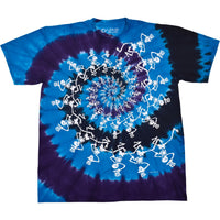 Thumbnail for Spiral Skeletons Tie-Dye T-Shirt