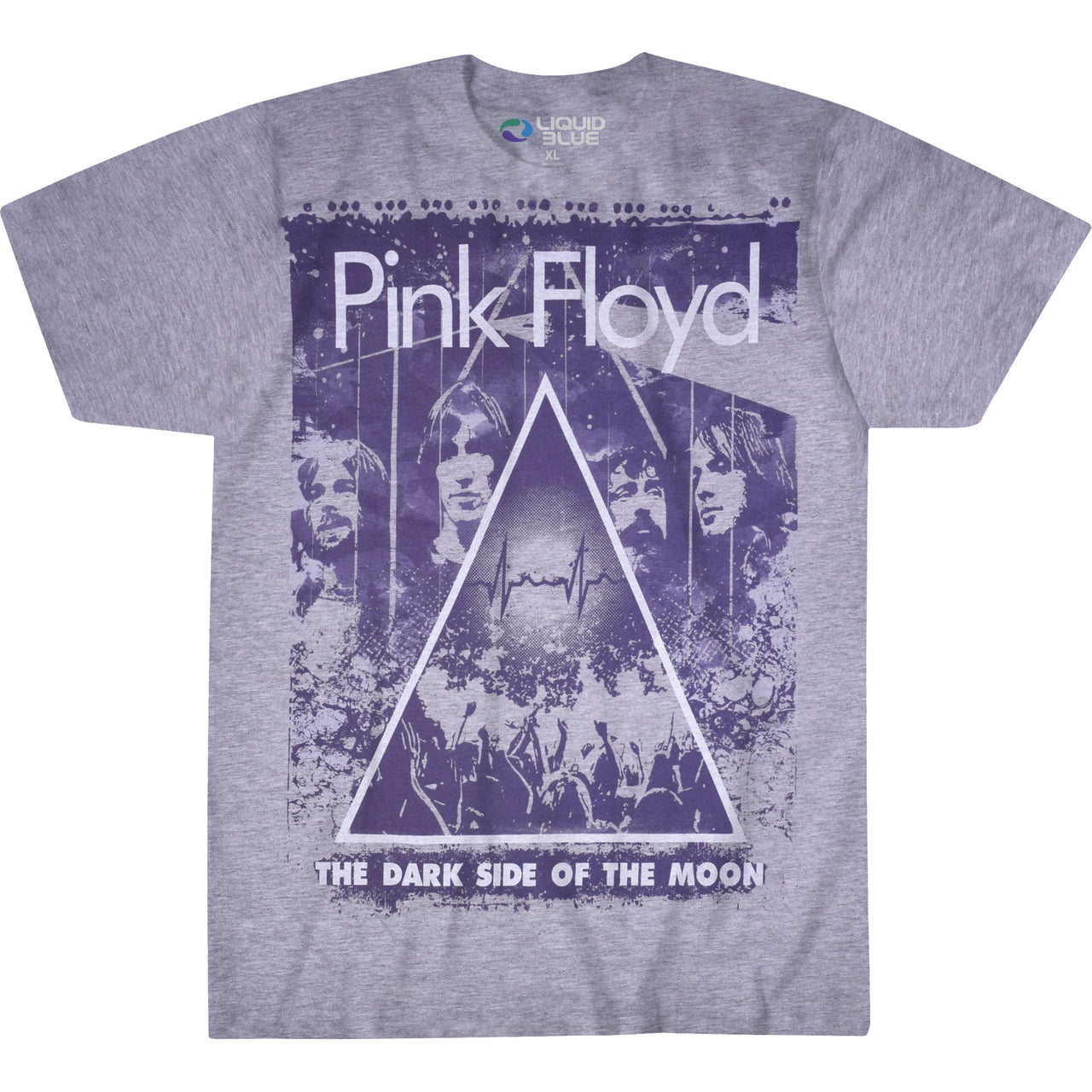 Pink Floyd Live Heather Grey Poly-Cotton T-Shirt