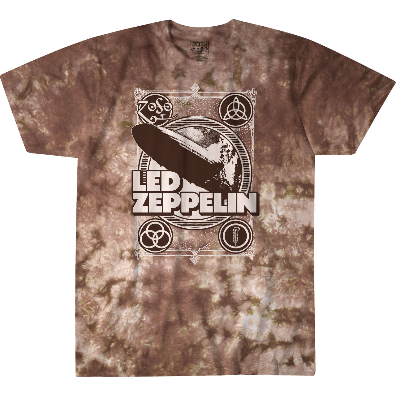 Zeppelin Poster Tie-Dye T-Shirt