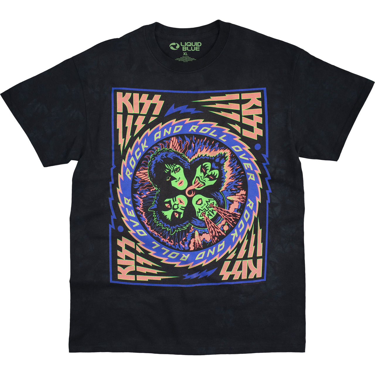 KISS Blacklight Tie-Dye T-Shirt