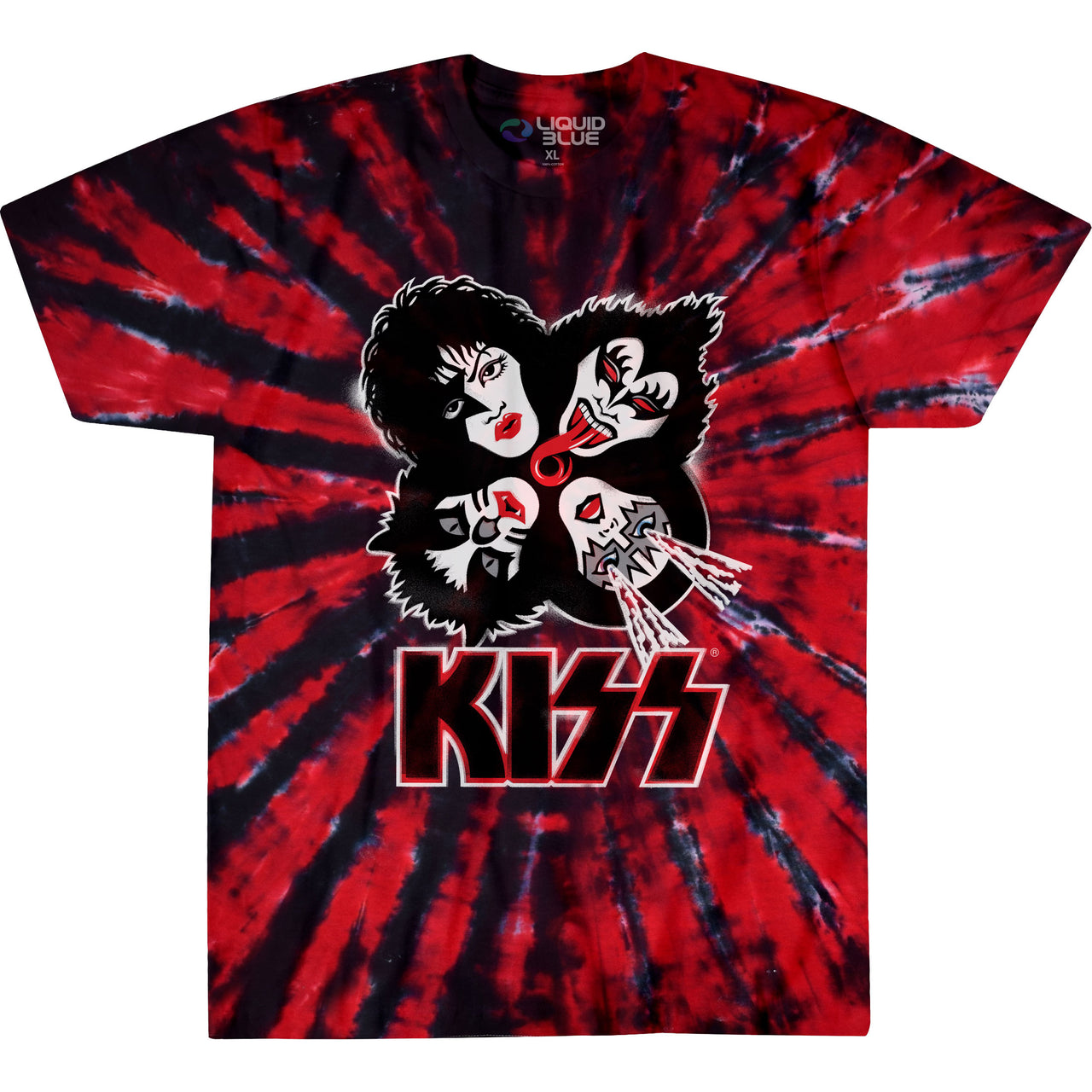 KISS Burst Tie-Dye T-Shirt