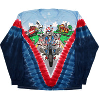 Thumbnail for Moto Sam Tie-Dye Long Sleeve T-Shirt