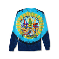 Thumbnail for Beach Bear Bingo Tie-Dye Long Sleeve T-Shirt