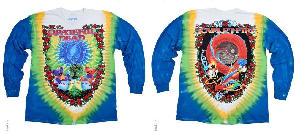 GRATEFUL DEAD - SCARLET FIRE LONGSLEEVE T-SHIRT